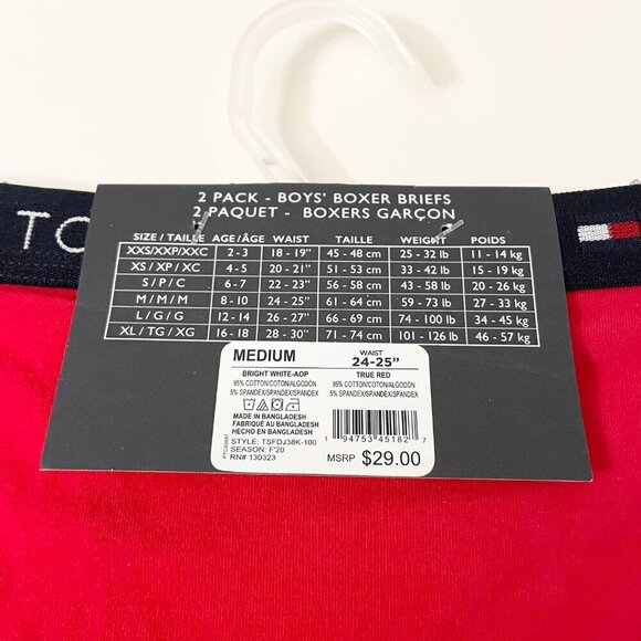 Tommy Hilfiger 2 Pack Boys Boxer Briefs Size Medium 8-10 - Picture 8 of 16